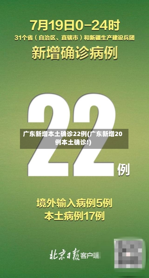 广东新增本土确诊22例(广东新增20例本土确诊!)