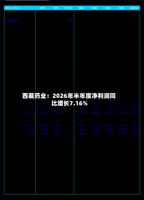 西藏药业:2026年半年度净利润同比增长7.16%-第2张图片