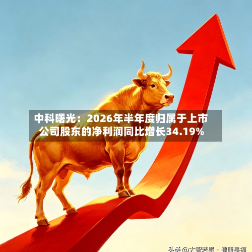 中科曙光:2026年半年度归属于上市公司股东的净利润同比增长34.19%-第3张图片