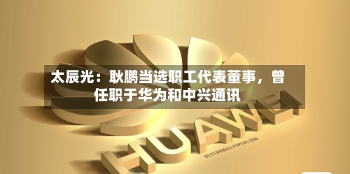 太辰光：耿鹏当选职工代表董事	，曾任职于华为和中兴通讯-第2张图片