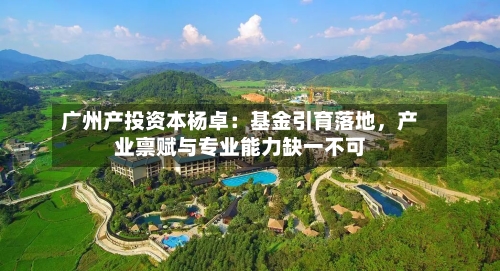 广州产投资本杨卓：基金引育落地，产业禀赋与专业能力缺一不可