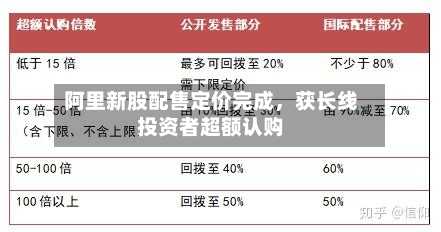 阿里新股配售定价完成	，获长线投资者超额认购-第3张图片