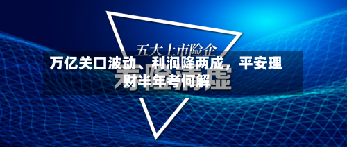 万亿关口波动、利润降两成	，平安理财半年考何解-第2张图片