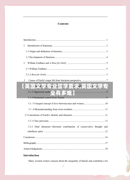 【英国文学专业留学要求,英国文学专业有多难】