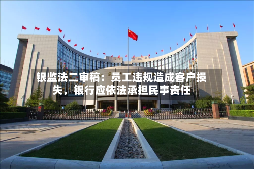 银监法二审稿：员工违规造成客户损失，银行应依法承担民事责任-第2张图片