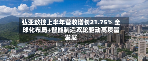 弘亚数控上半年营收增长21.75% 全球化布局+智能制造双轮驱动高质量发展-第3张图片