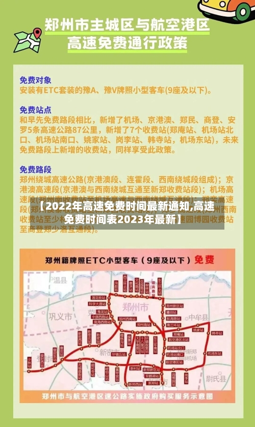 【2022年高速免费时间最新通知,高速免费时间表2023年最新】