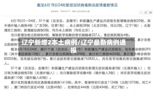 辽宁新增2本土病例/辽宁最新病例通报-第2张图片