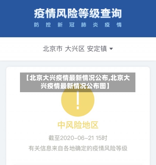 【北京大兴疫情最新情况公布,北京大兴疫情最新情况公布图】